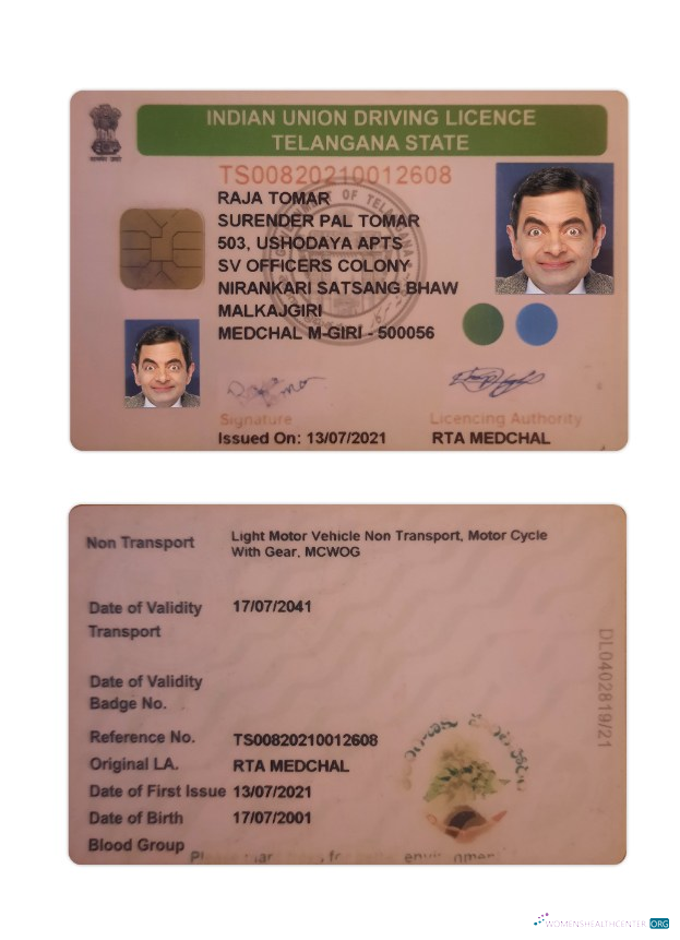download India Telangana state driving license
